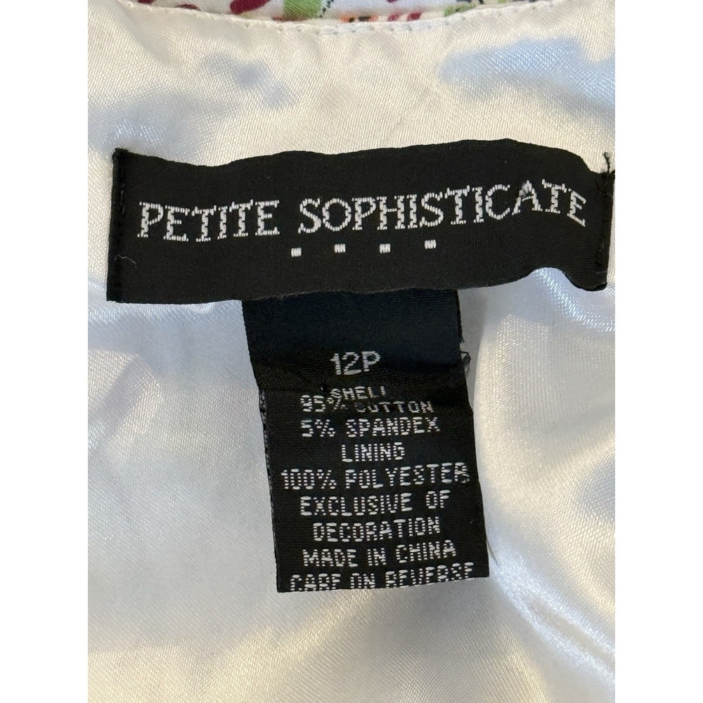 petite sophisticate floral dress Cottage Garden Party Feminine Spring 12P - Picture 6 of 9